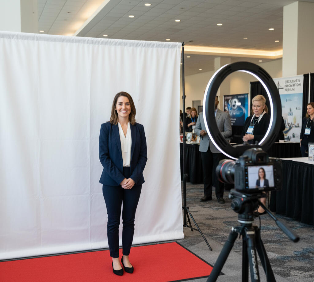 Pop Up Headshot Photo booth Arlington VA